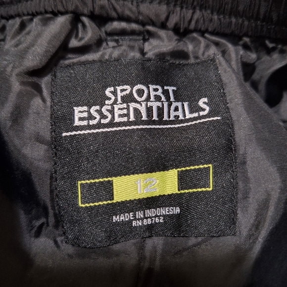 Sport Essentials Ski/Snowboard Black Nylon Pants  Size 12 RN 88762 - Picture 6 of 8